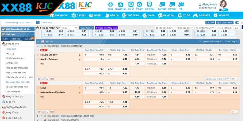 Ưu điểm khi tham gia cá độ thể thao XX88